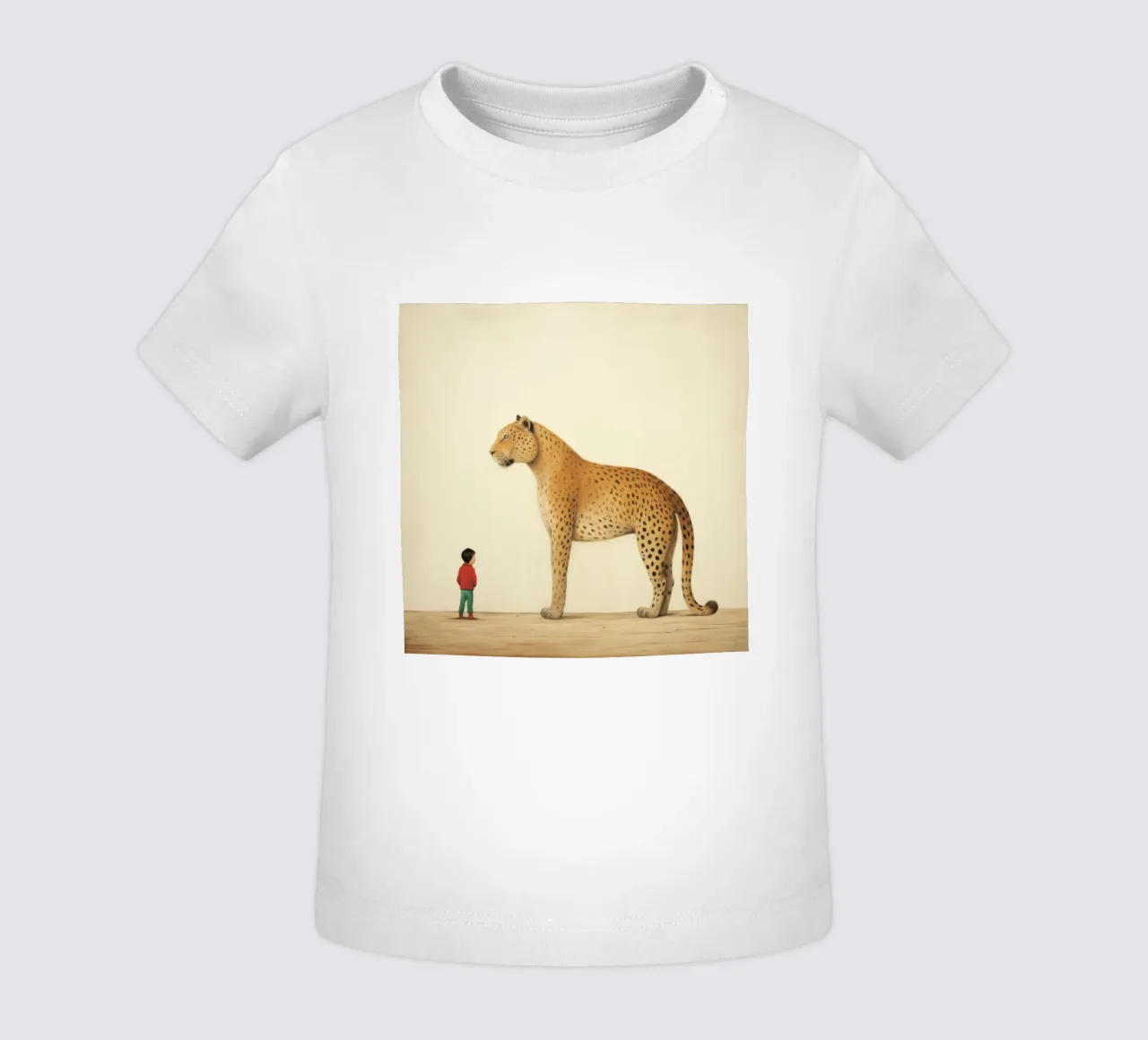 Minimal Leopard 4 maglietta neonato da Minimal Animal Art