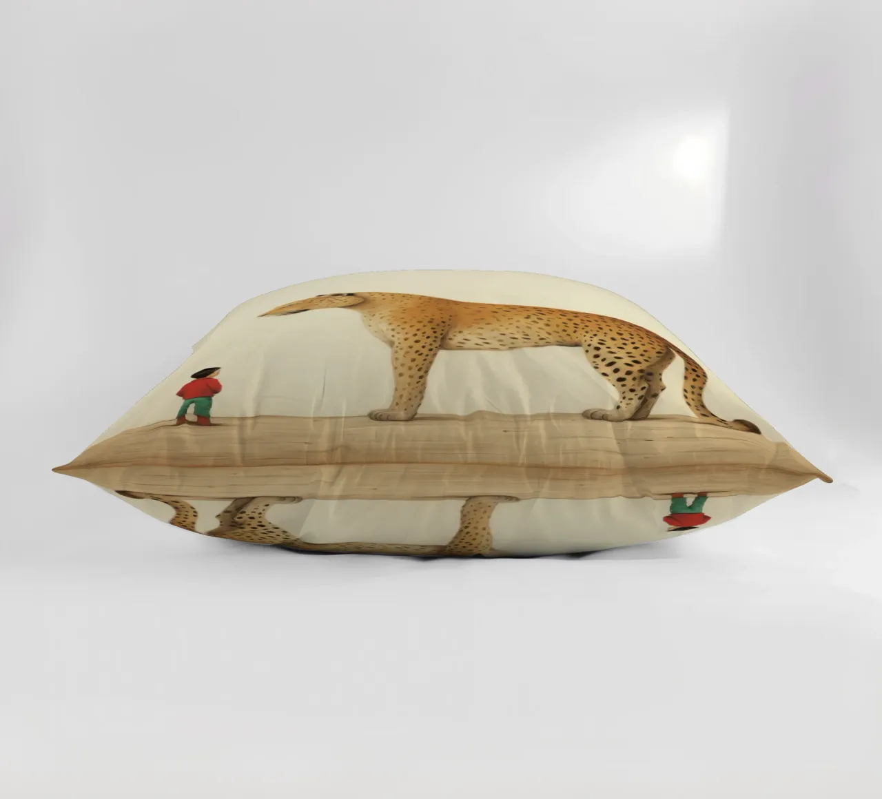 Minimal Leopard 4 cuscino da Minimal Animal Art