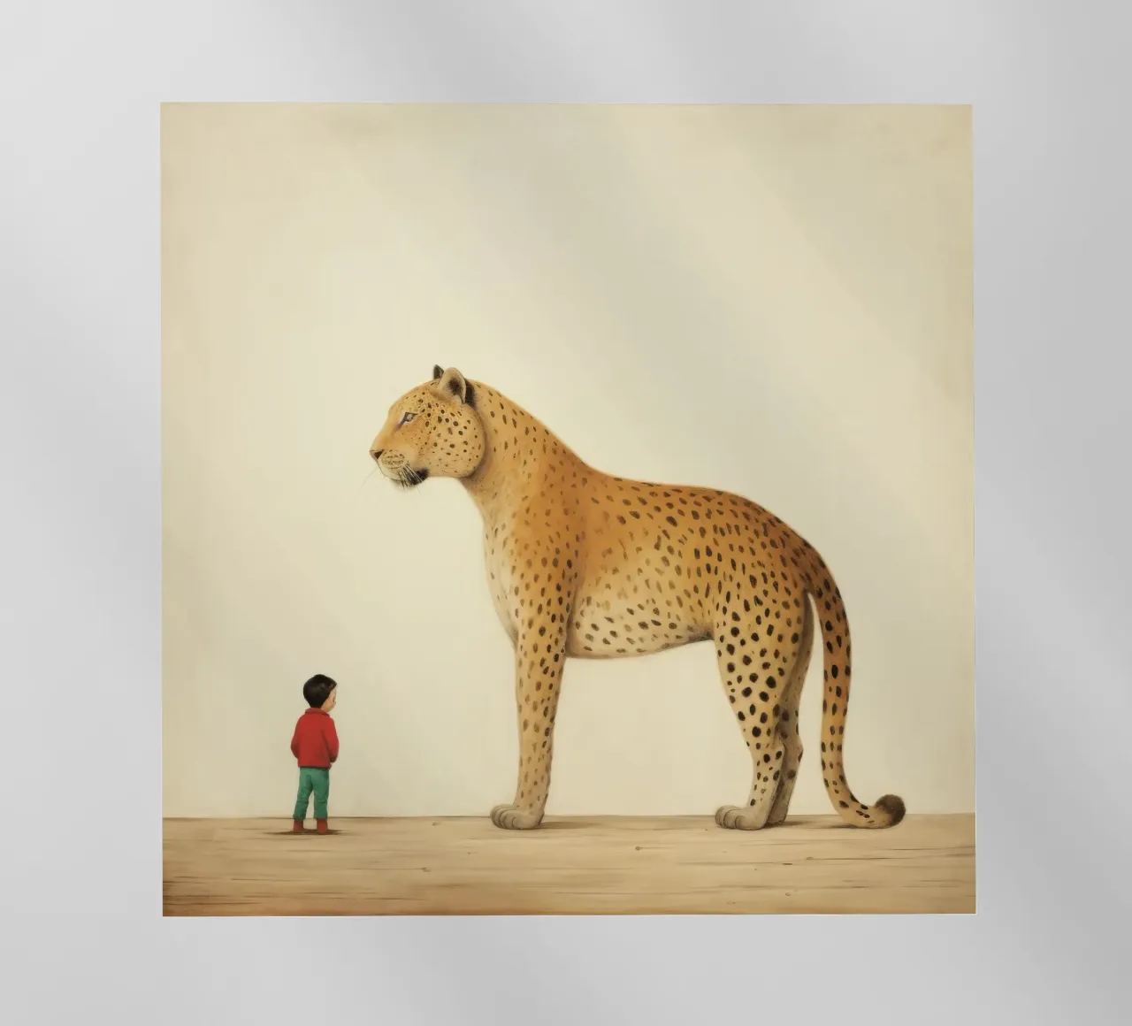 Minimal Leopard 4 pellicola backlit da Minimal Animal Art