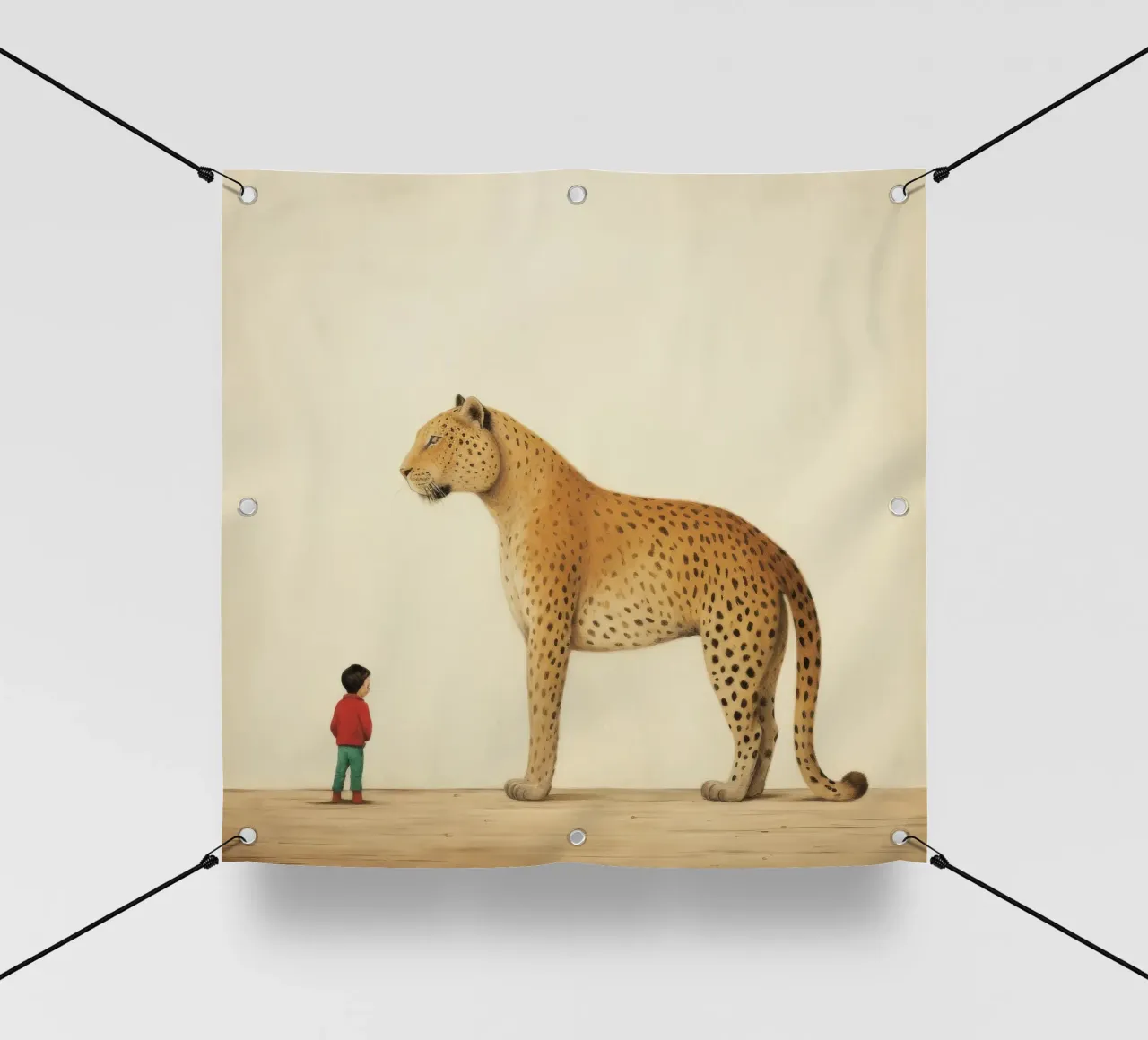 Minimal Leopard 4 telo in pvc da Minimal Animal Art