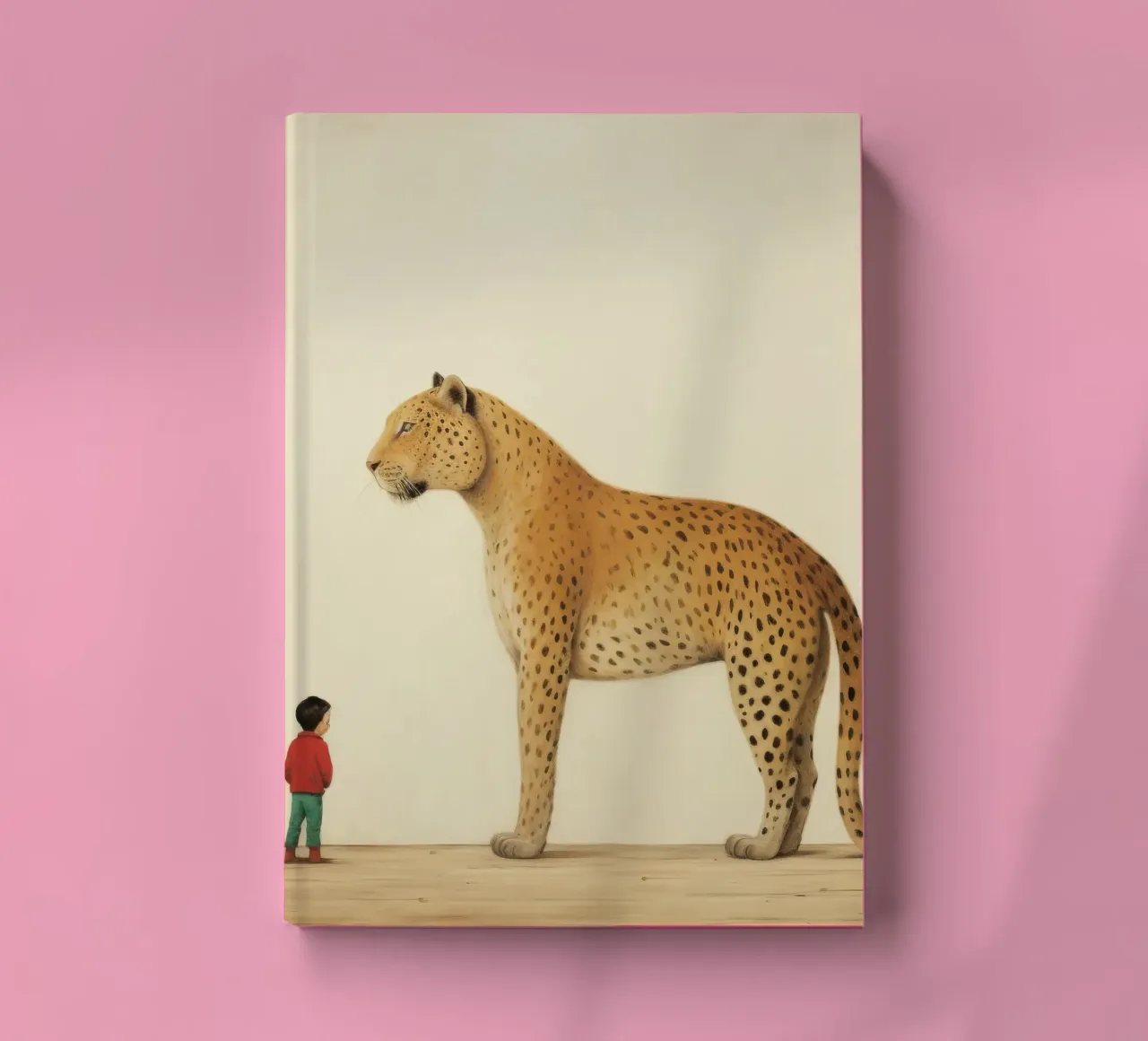 Minimal Leopard 4 notebook by Minimal Animal Art