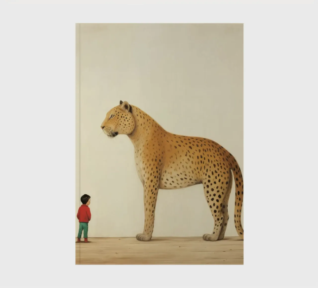 Minimal Leopard 4 notebook by Minimal Animal Art