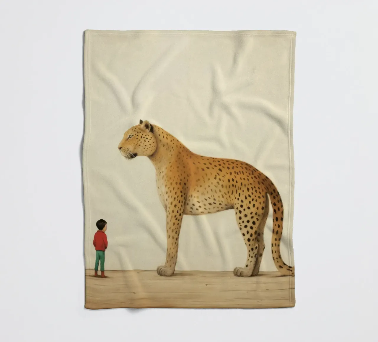 Minimal Leopard 4 coperta in pile da Minimal Animal Art