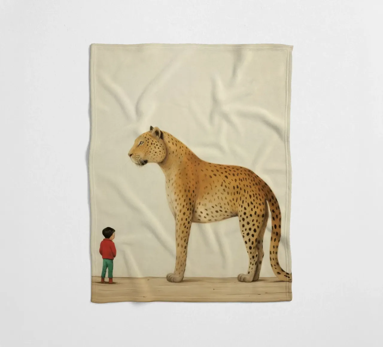 Minimal Leopard 4 coperta in pile da Minimal Animal Art