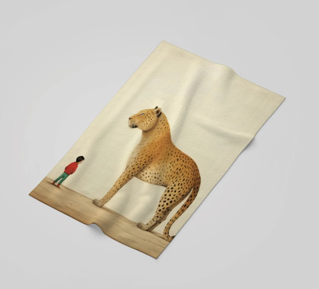 Minimal Leopard 4 telo mare da Minimal Animal Art