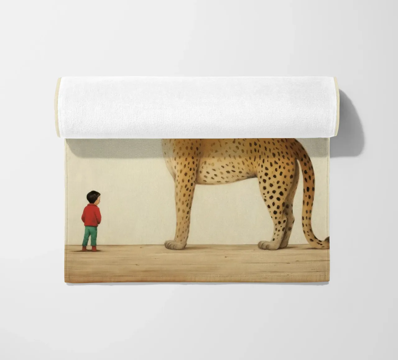 Minimal Leopard 4 telo mare da Minimal Animal Art