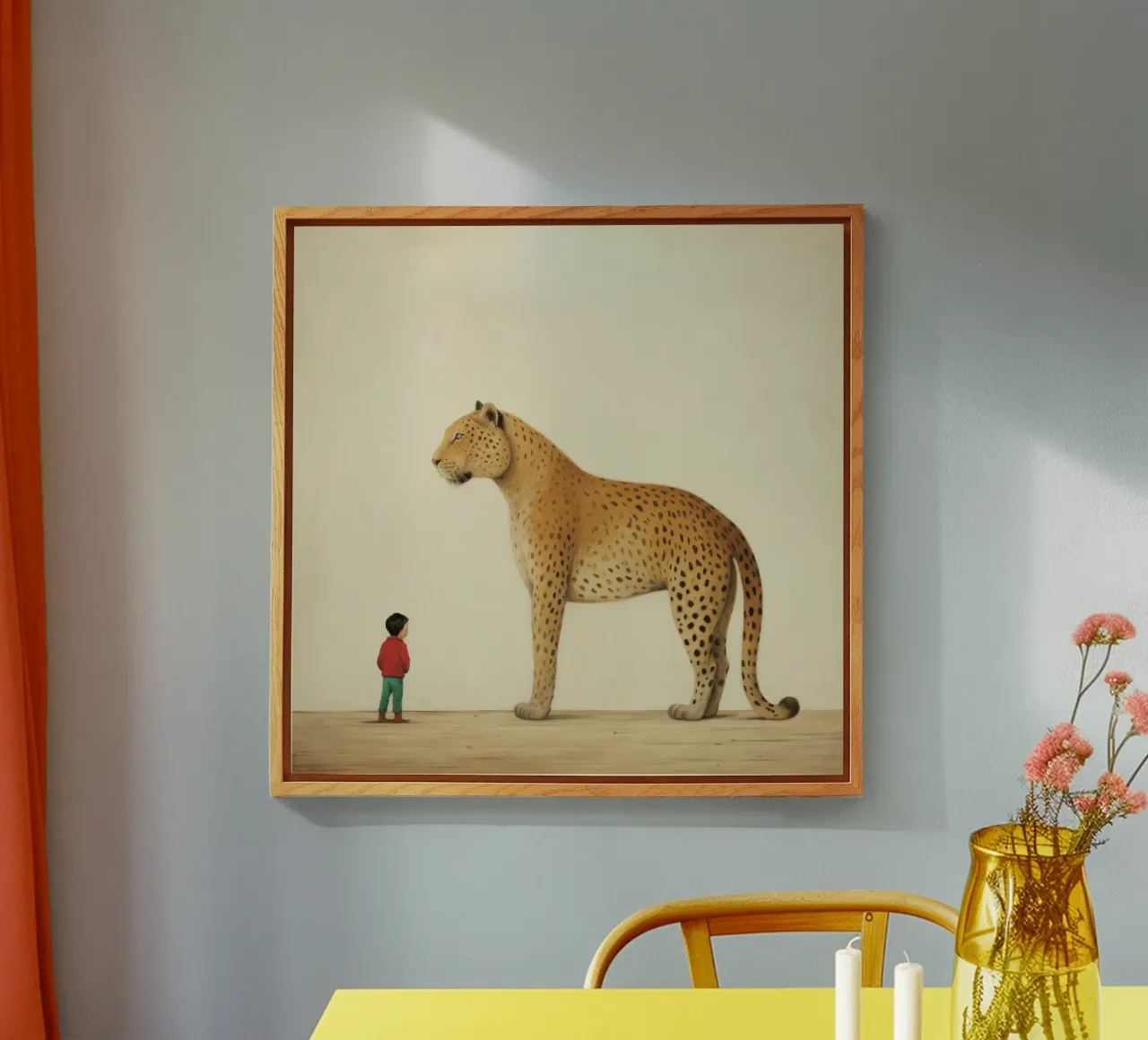 Minimal Leopard 4 plexiglass da Minimal Animal Art