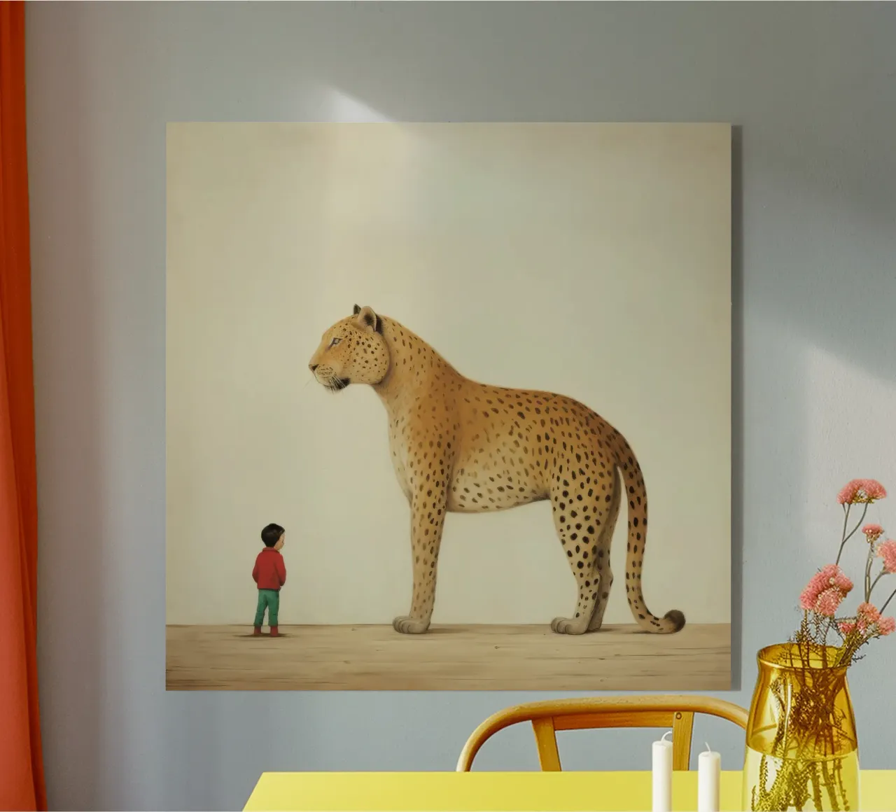 Minimal Leopard 4 plexiglass da Minimal Animal Art