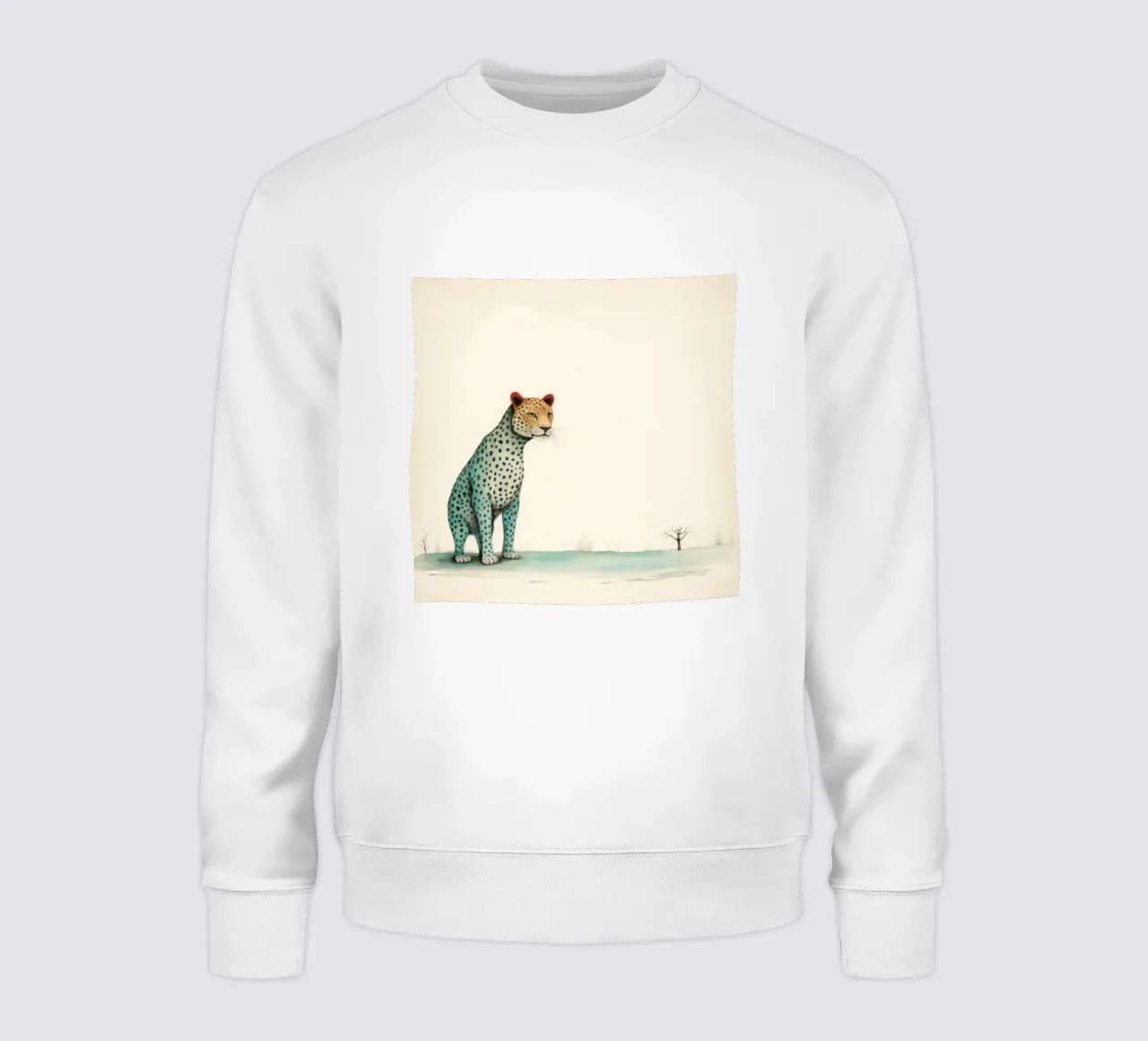 Minimal Leopard 1 felpa da Minimal Animal Art