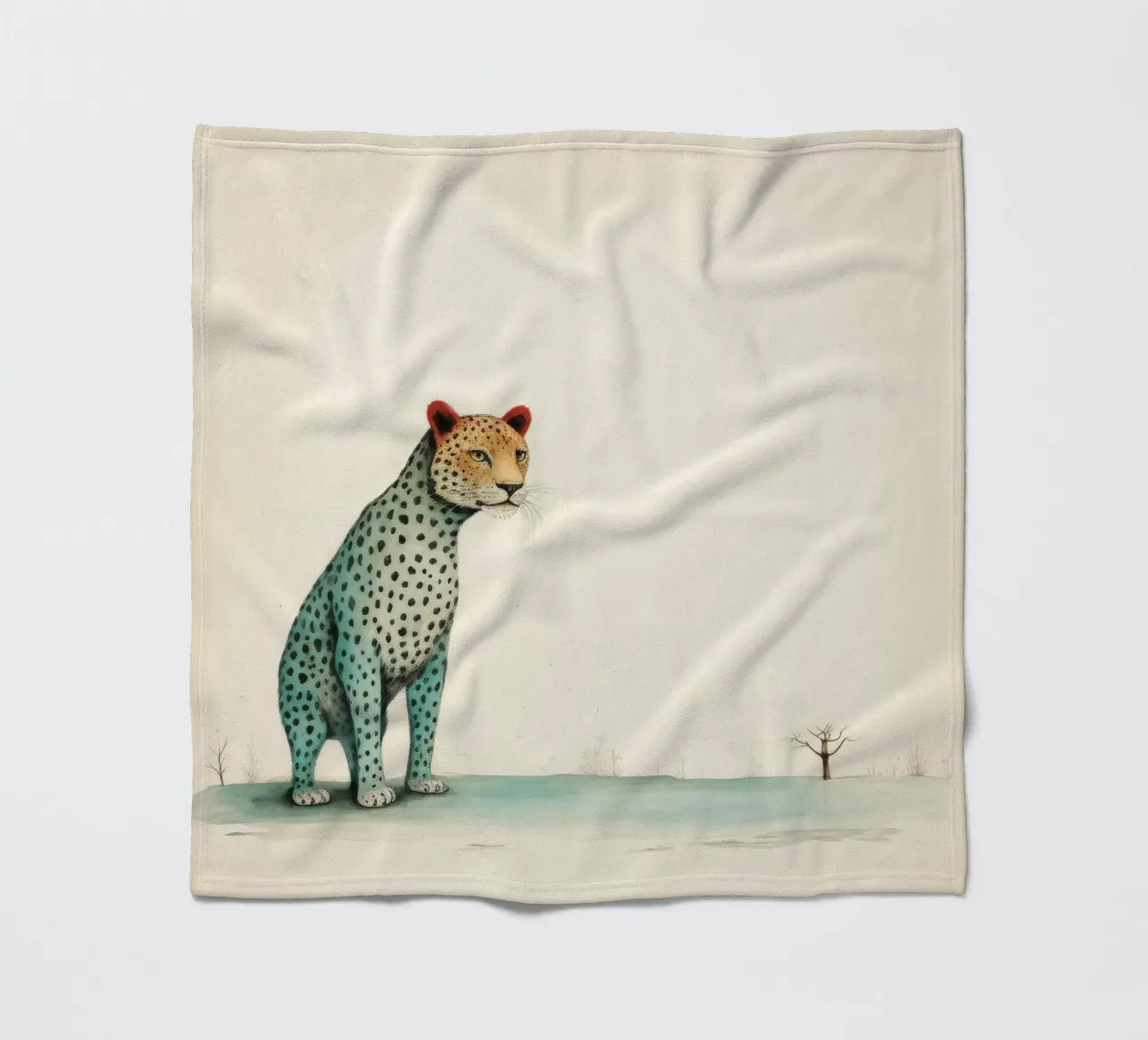 Minimal Leopard 1 coperta in pile da Minimal Animal Art