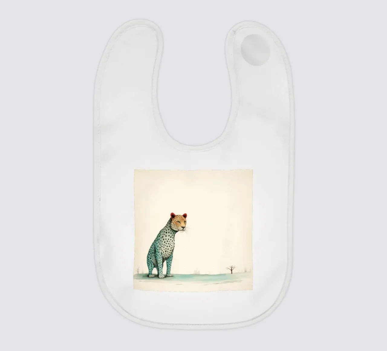 Minimal Leopard 1 bavaglino da Minimal Animal Art