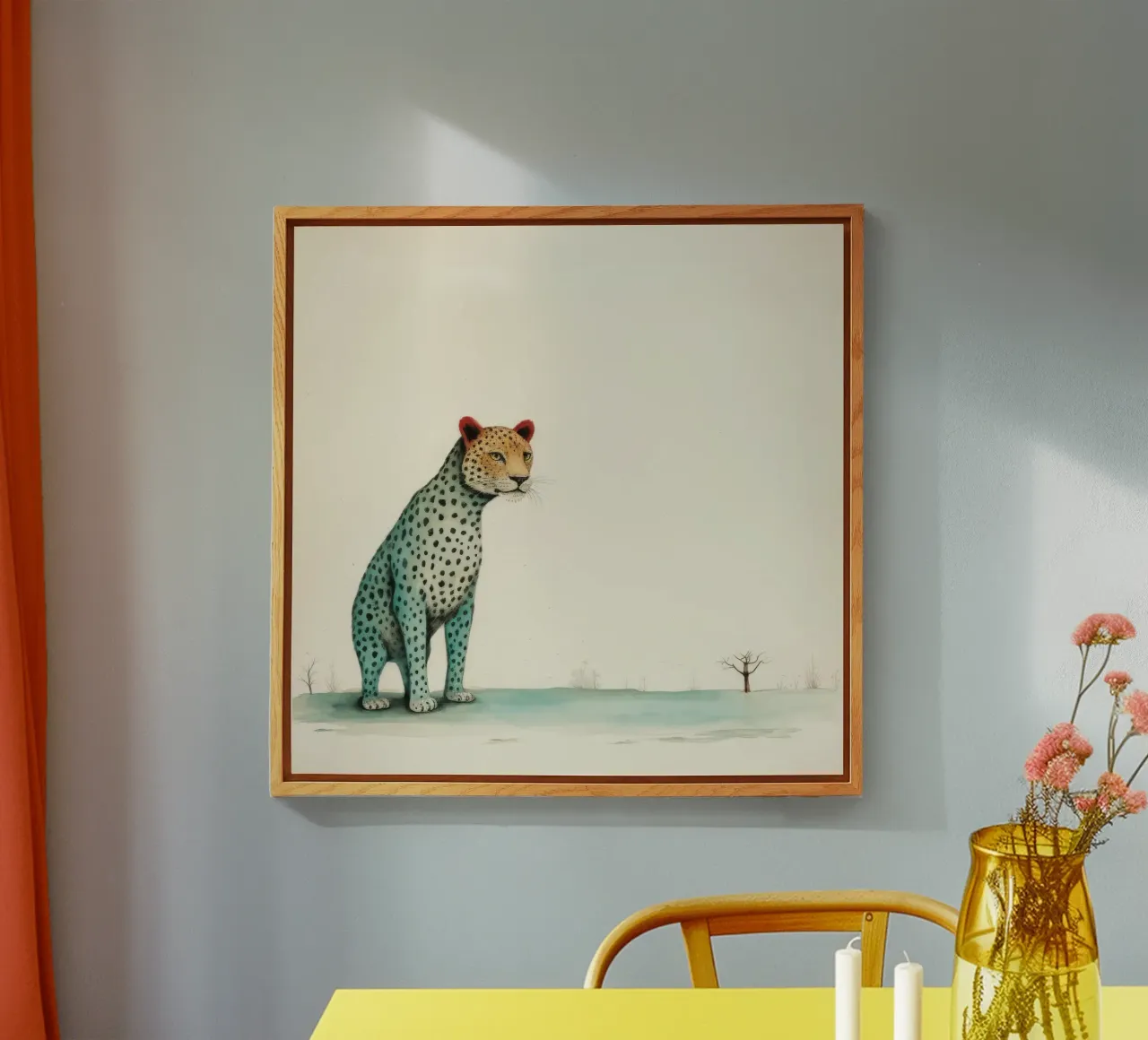 Minimal Leopard 1 plexiglass da Minimal Animal Art