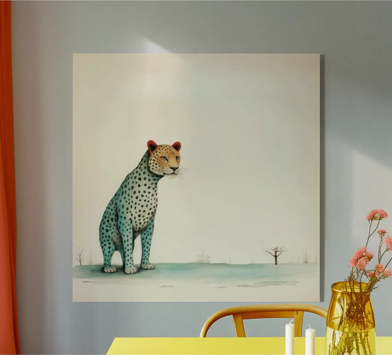 Minimal Leopard 1 plexiglass da Minimal Animal Art