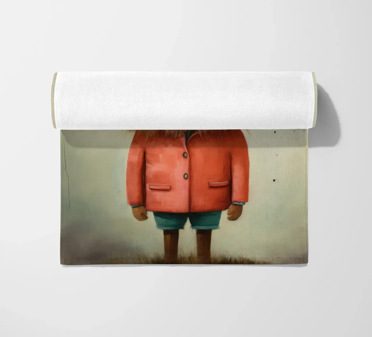 Minimo Leone telo mare da Minimal Animal Art