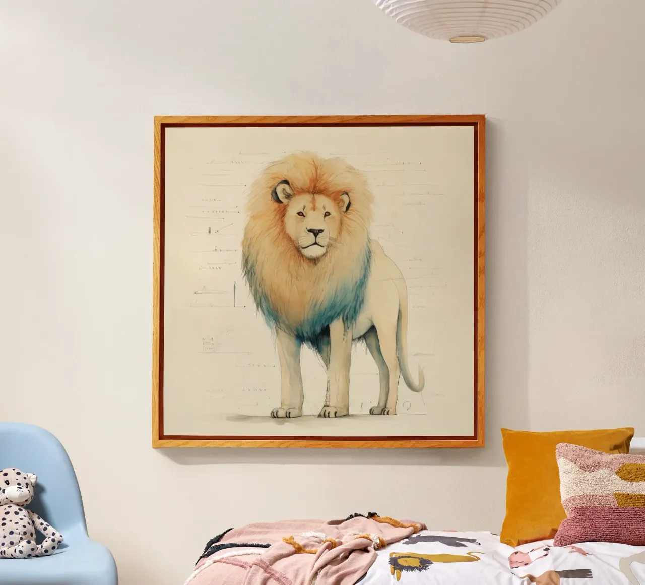 Leone minimo 3 plexiglass da Minimal Animal Art