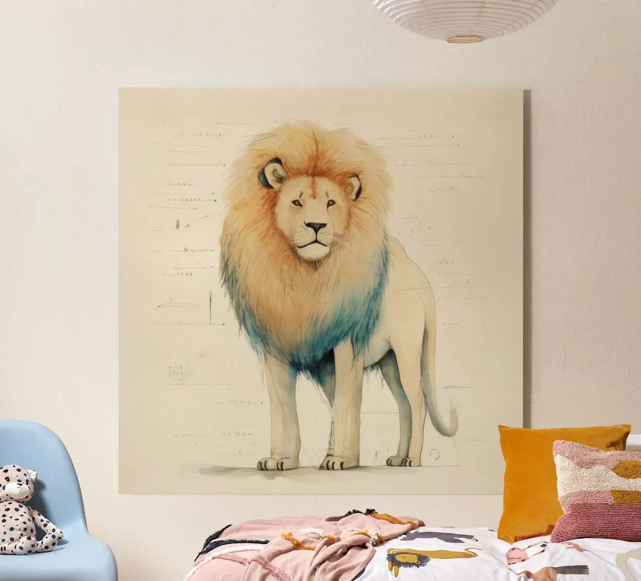 Leone minimo 3 plexiglass da Minimal Animal Art