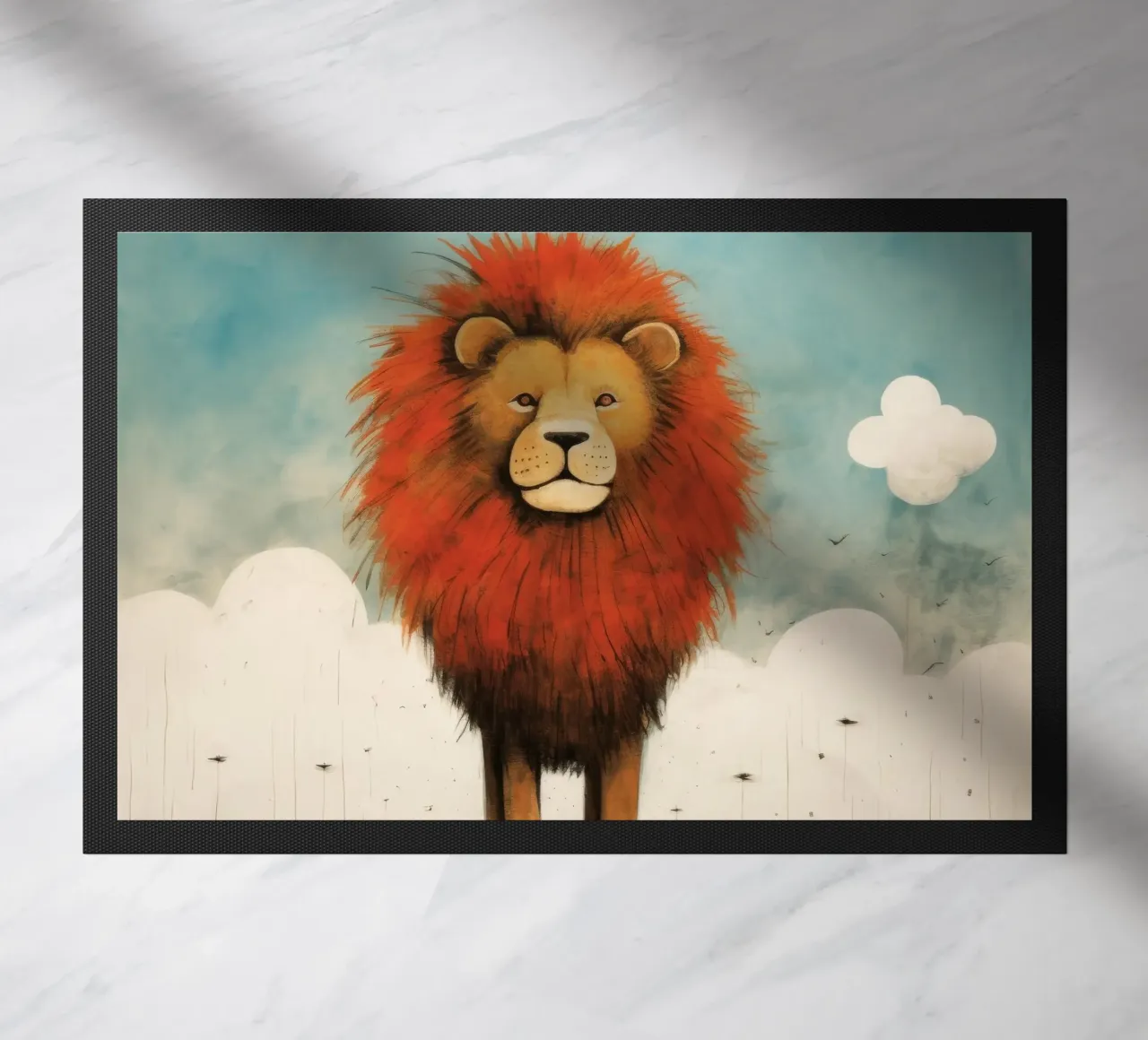 Leone minimo 1 zerbino da Minimal Animal Art