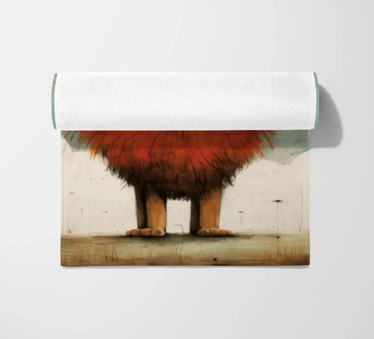 Leone minimo 1 telo mare da Minimal Animal Art