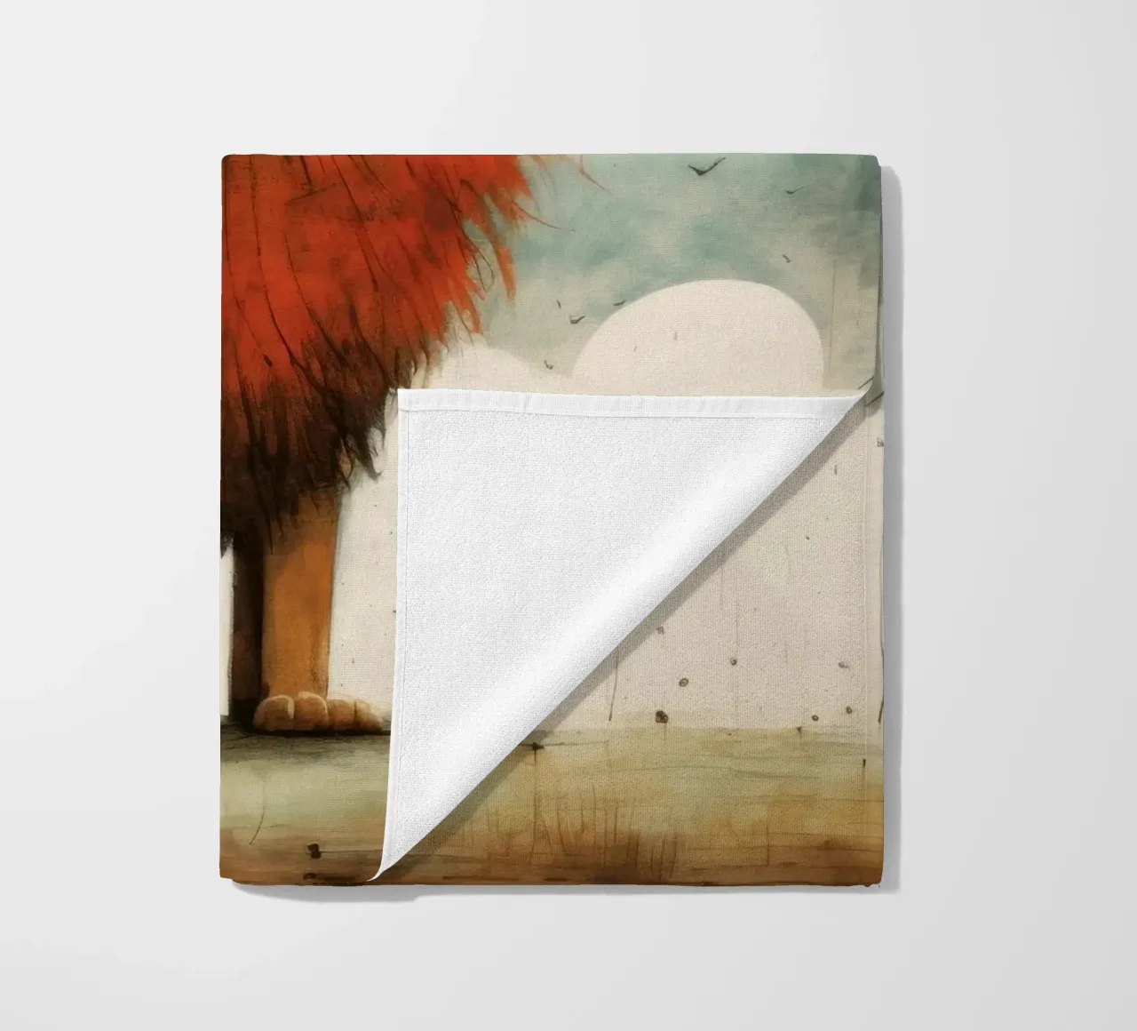 Minimo Leone telo mare da Minimal Animal Art