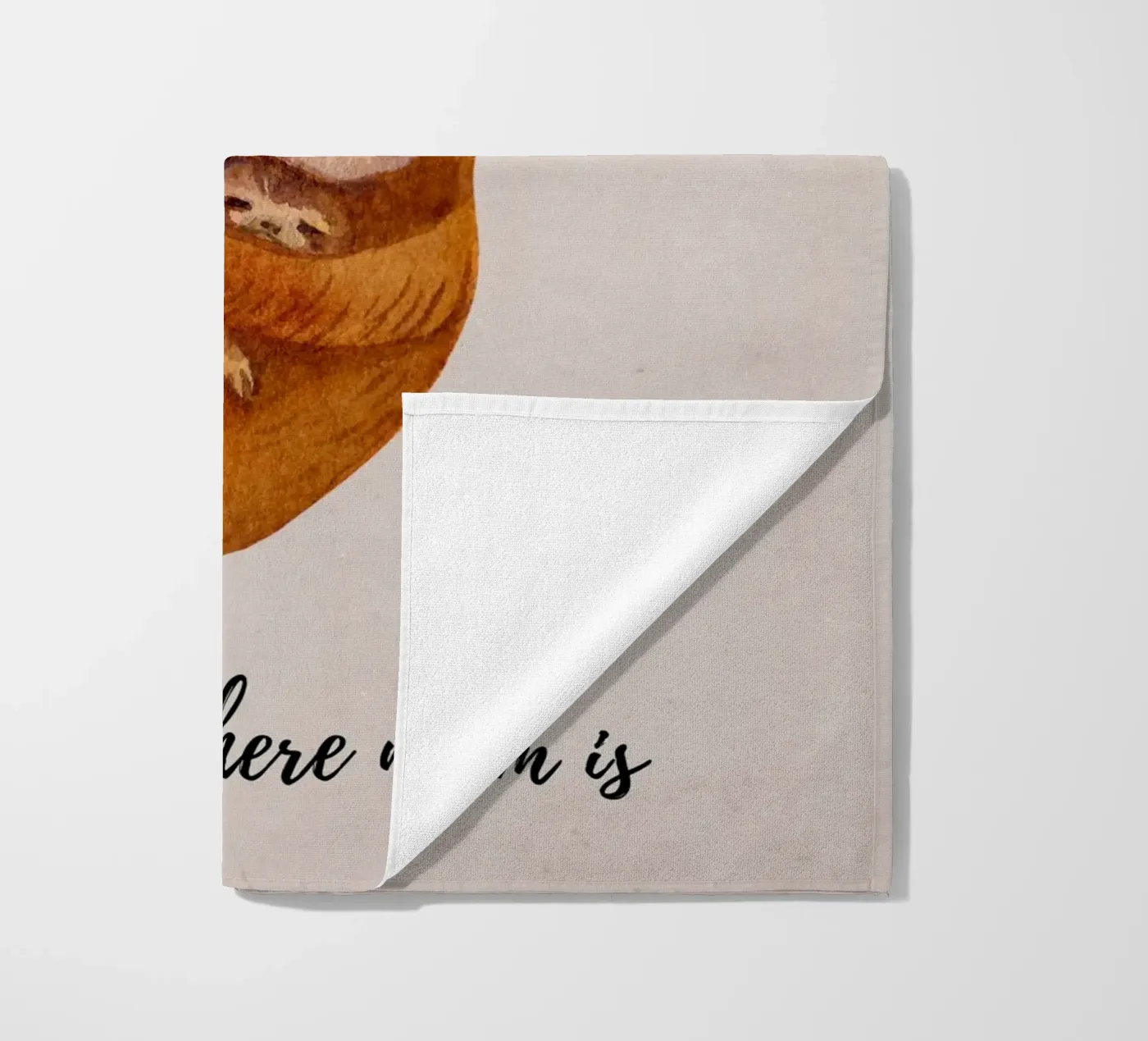 Faultier Strandtuch von ArtDesign by KBK