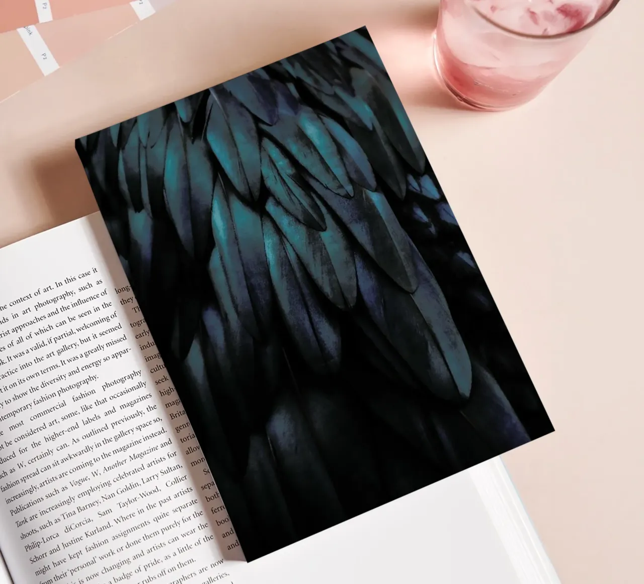 Dark Feathers notebook by Monika Strigel