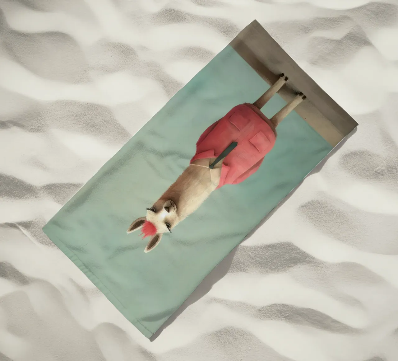 Minimal Llama telo mare da Minimal Animal Art