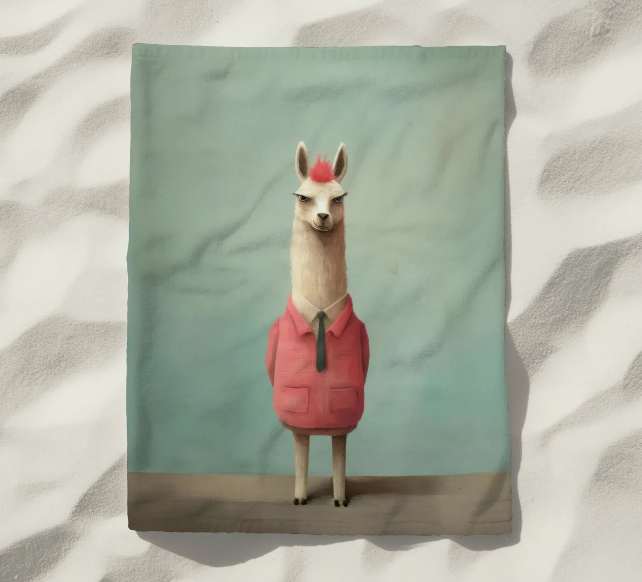 Minimal Llama telo mare da Minimal Animal Art