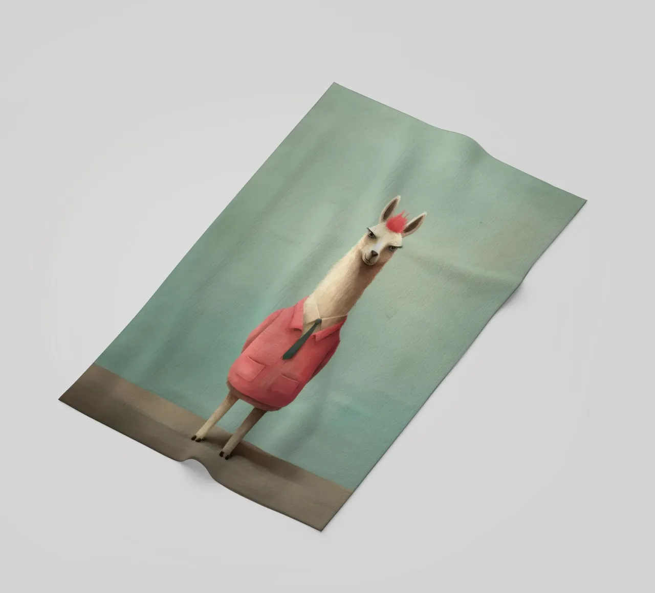 Minimal Llama telo mare da Minimal Animal Art