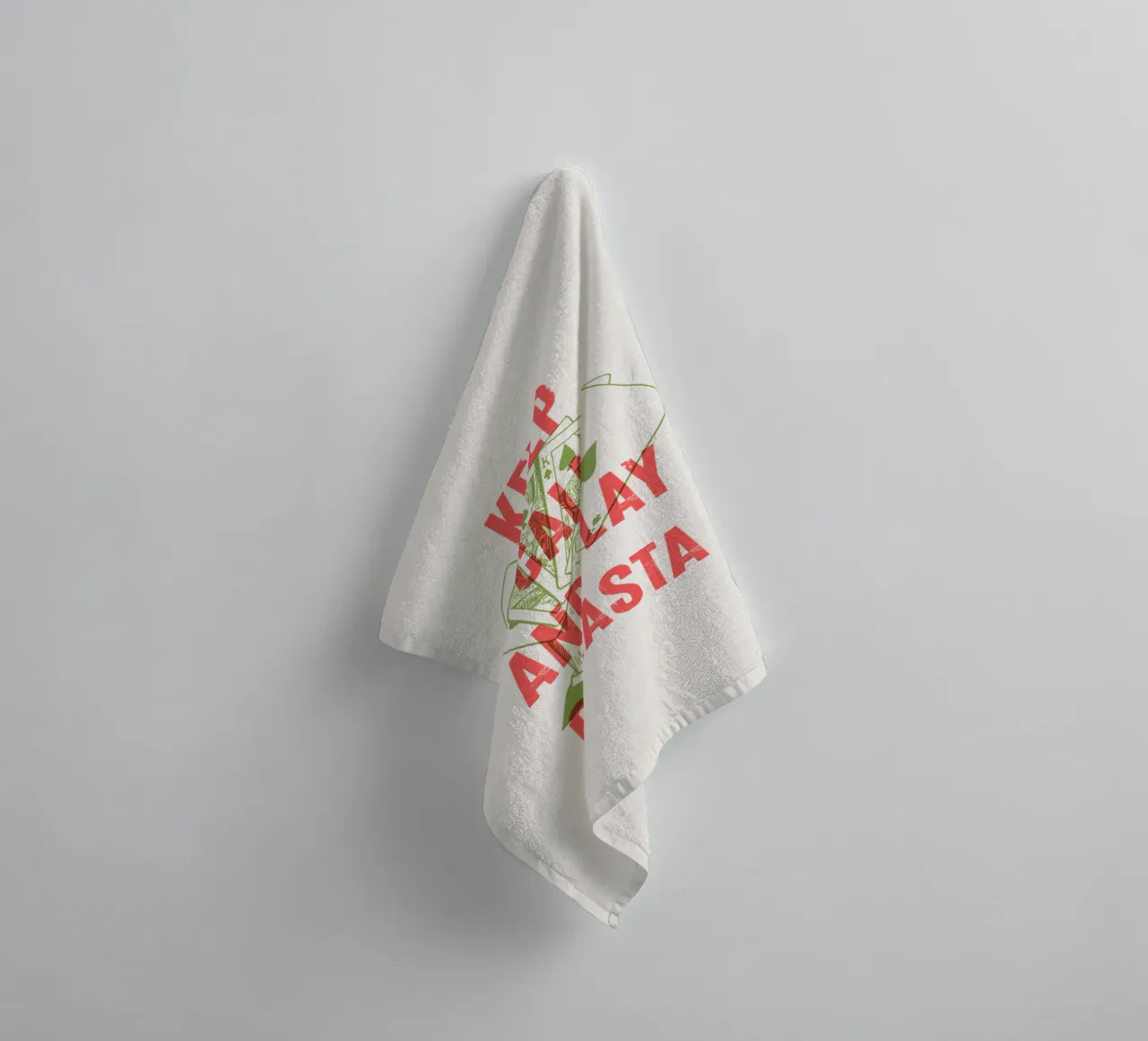 Keep Calm and Play Canasta towel by Vintagrafica