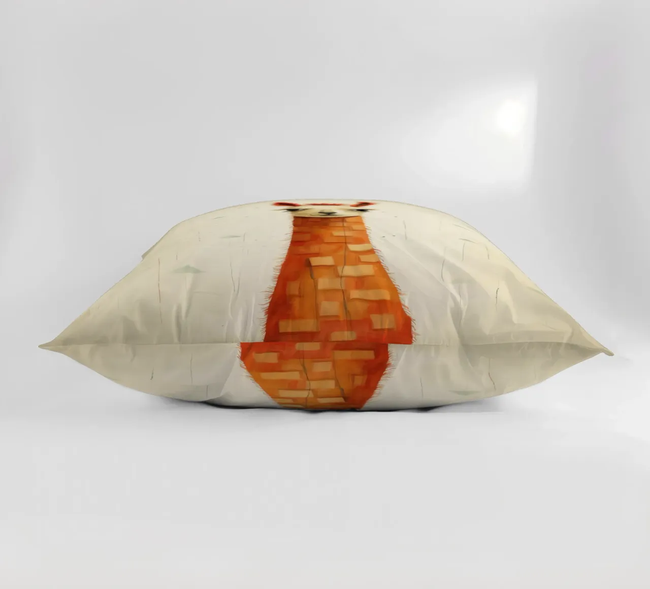 Minimal Flame 3 decorative cushion by Minimal Animal Art