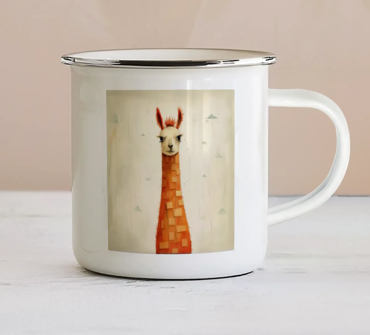 Fiamma minima 3 tazza in smalto da Minimal Animal Art