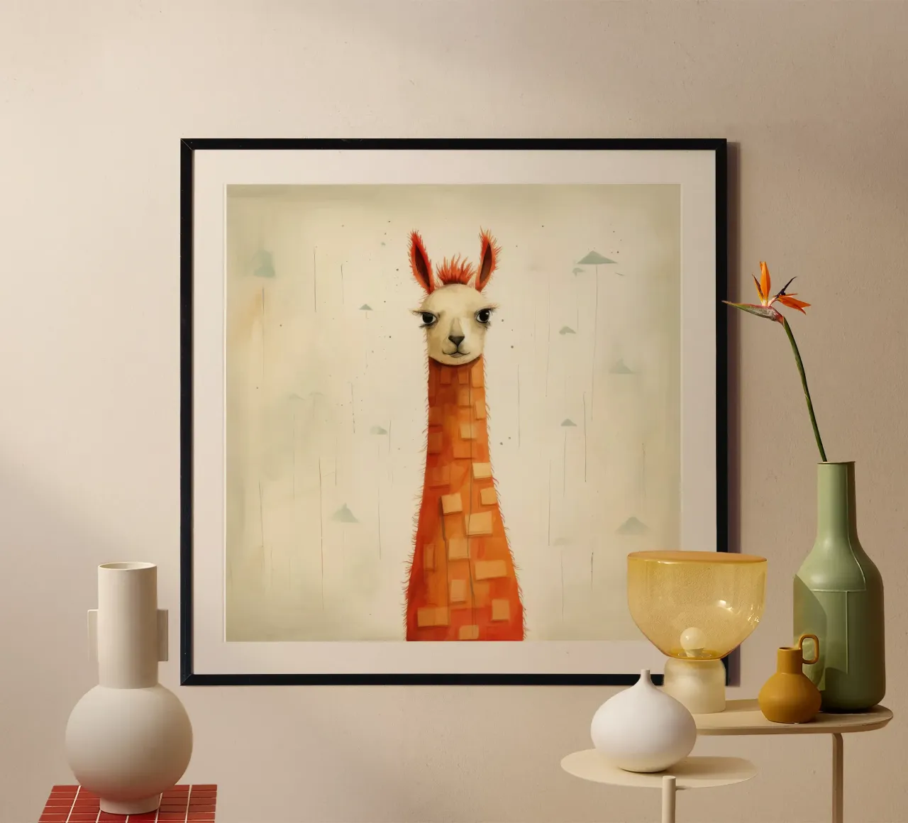 Fiamma minima 3 carta hahnemühle da Minimal Animal Art