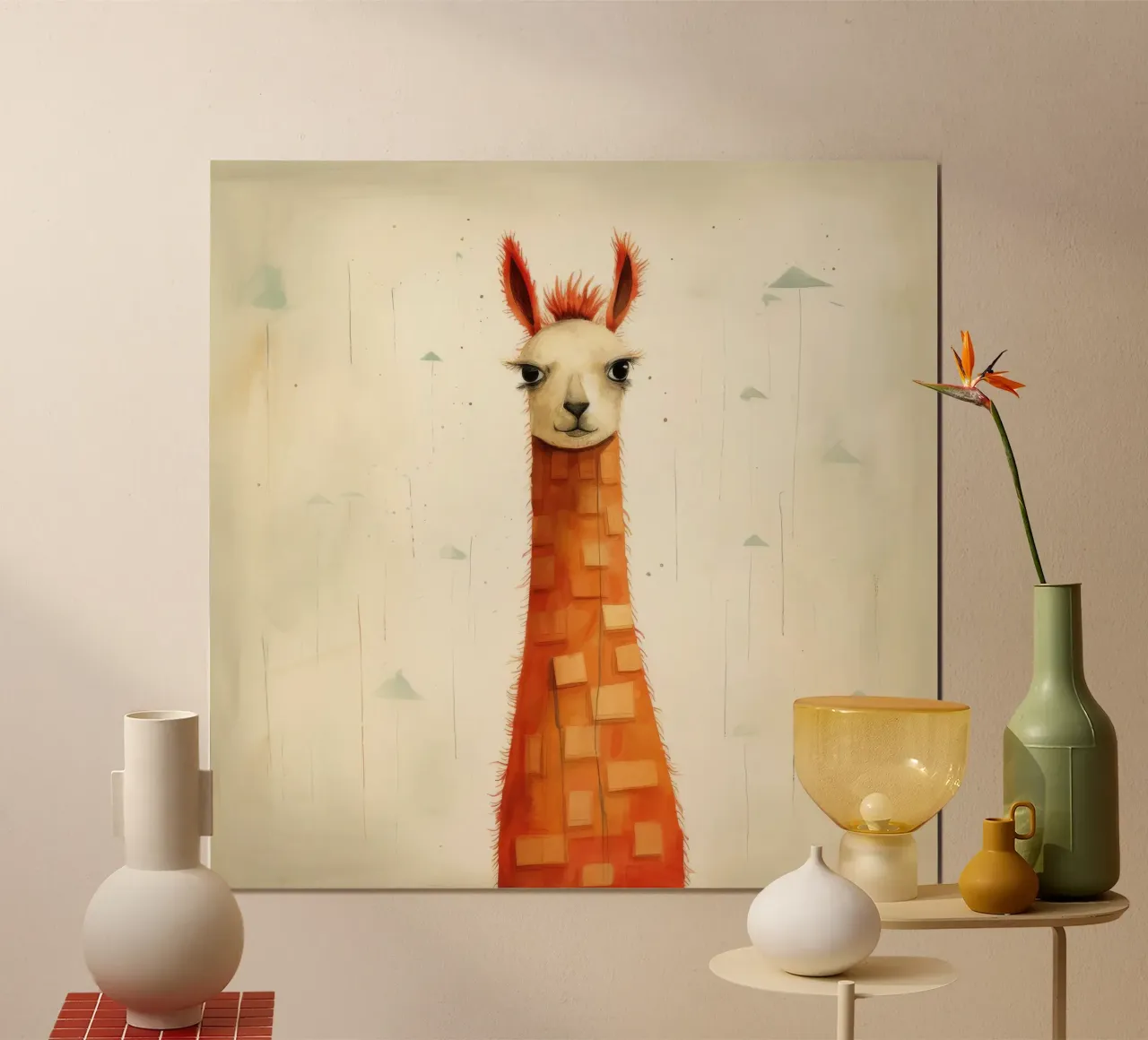 Fiamma minima 3 carta hahnemühle da Minimal Animal Art