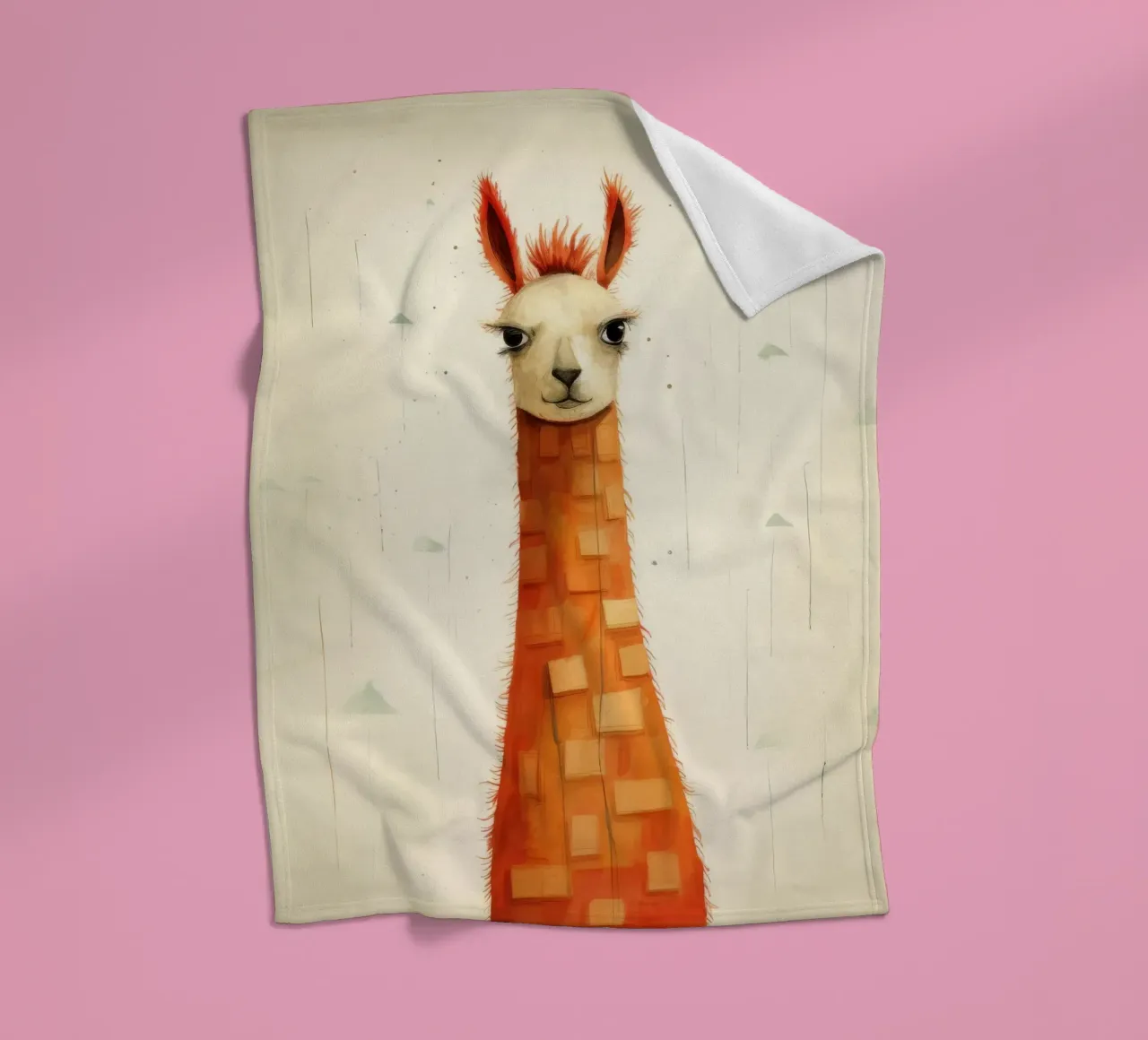 Minimal Flame 3 fleece blanket by Minimal Animal Art