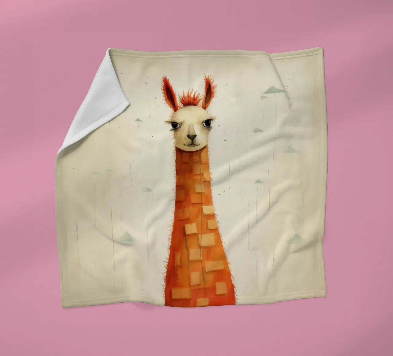 Minimal Flame 3 fleece blanket by Minimal Animal Art