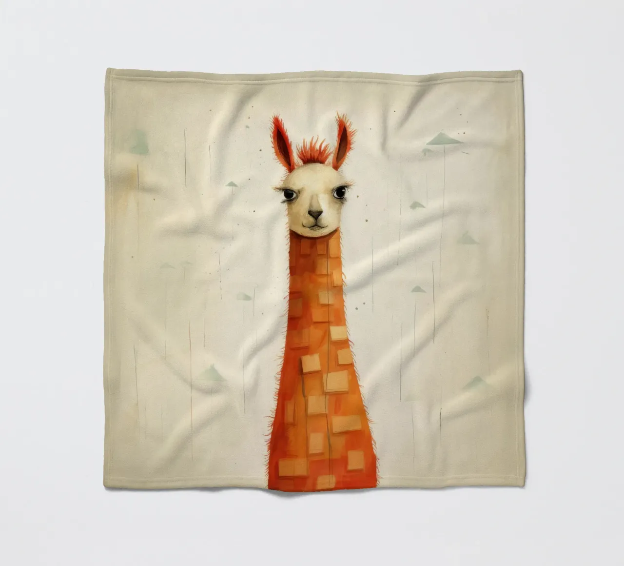 Minimal Flame 3 fleece blanket by Minimal Animal Art