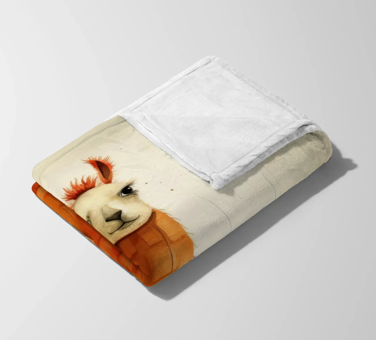 Minimal Flame 3 fleece blanket by Minimal Animal Art
