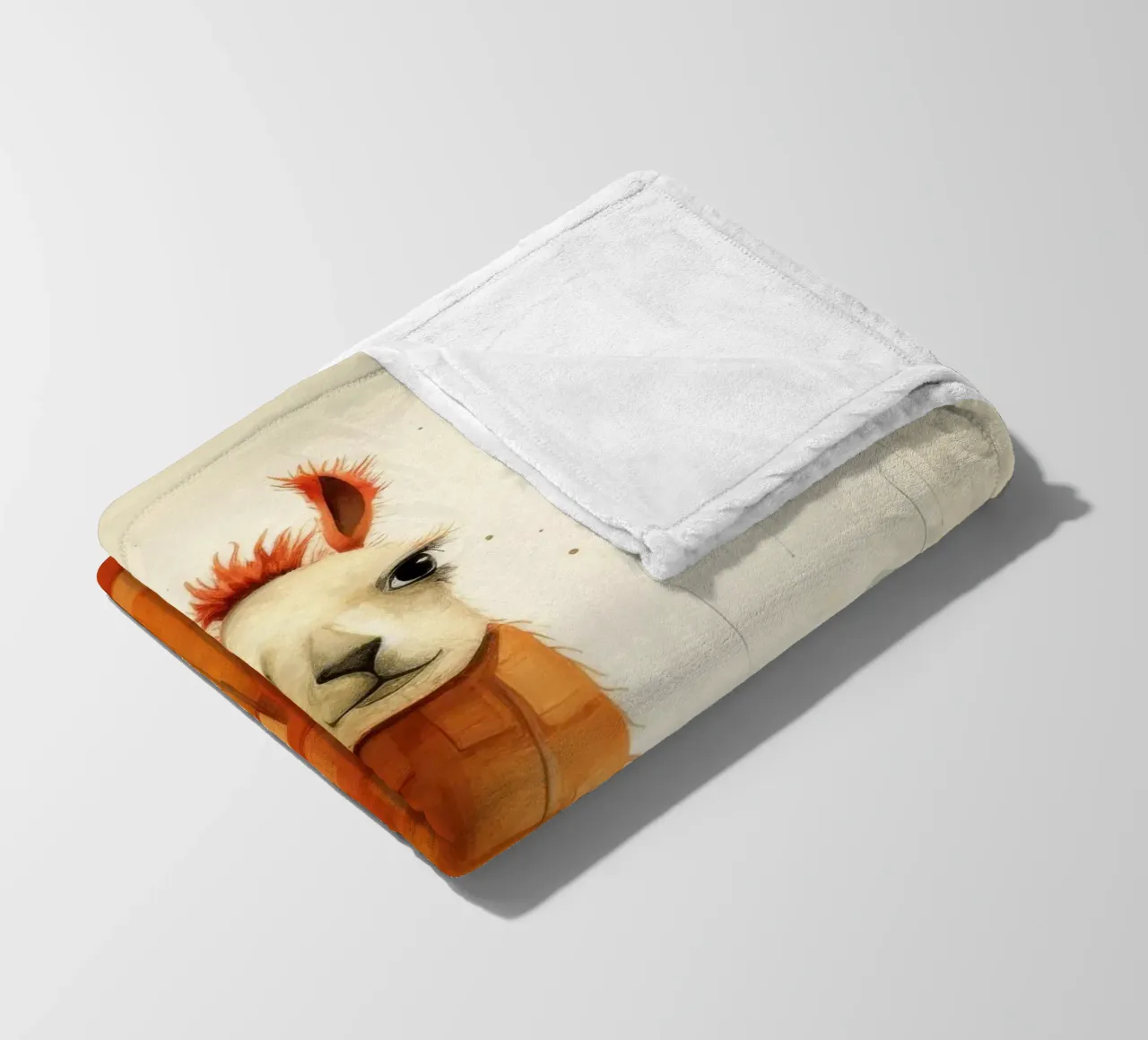 Minimal Flame 3 fleece blanket by Minimal Animal Art
