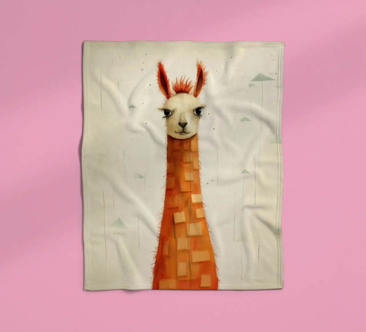 Minimal Flame 3 fleece blanket by Minimal Animal Art