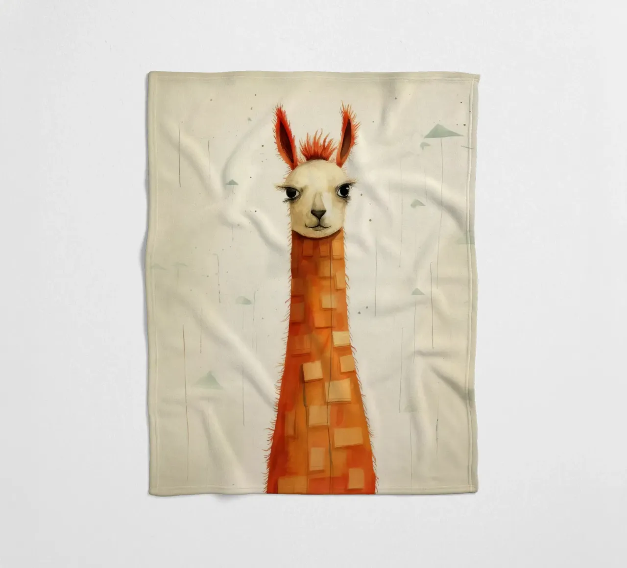 Minimal Flame 3 fleece blanket by Minimal Animal Art