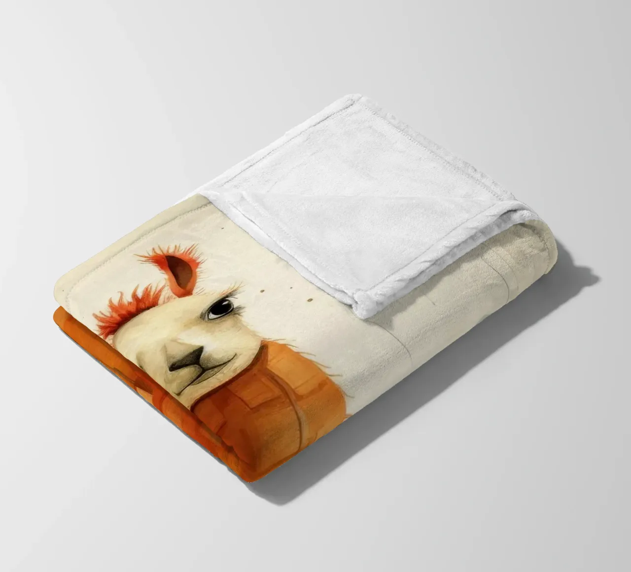 Minimal Flame 3 fleece blanket by Minimal Animal Art