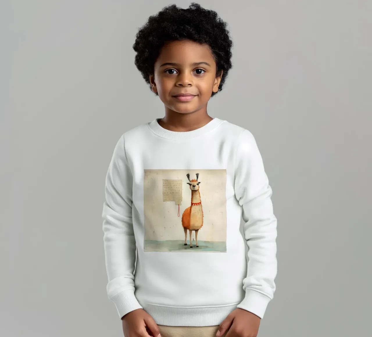 Fiamma minima 1 felpa bambino da Minimal Animal Art