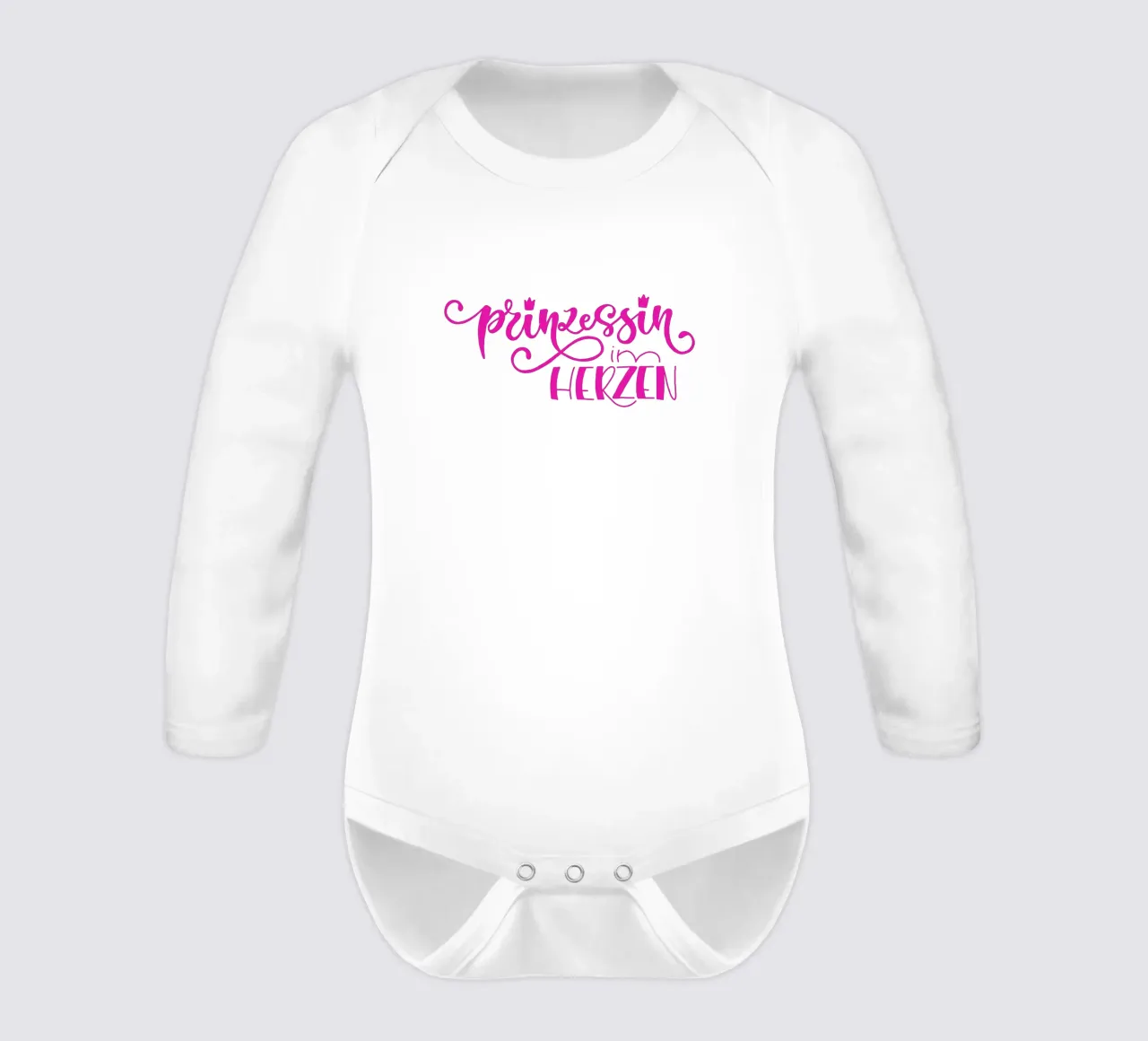Prinzessin im Herzen body neonato maniche lunghe da Miris bunte Modewelt