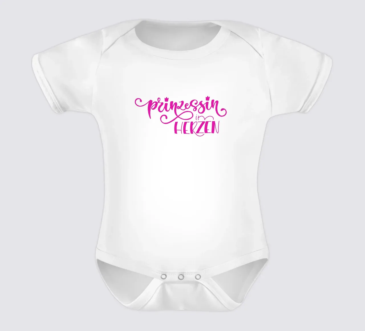 Prinzessin im Herzen body neonato maniche corte da Miris bunte Modewelt