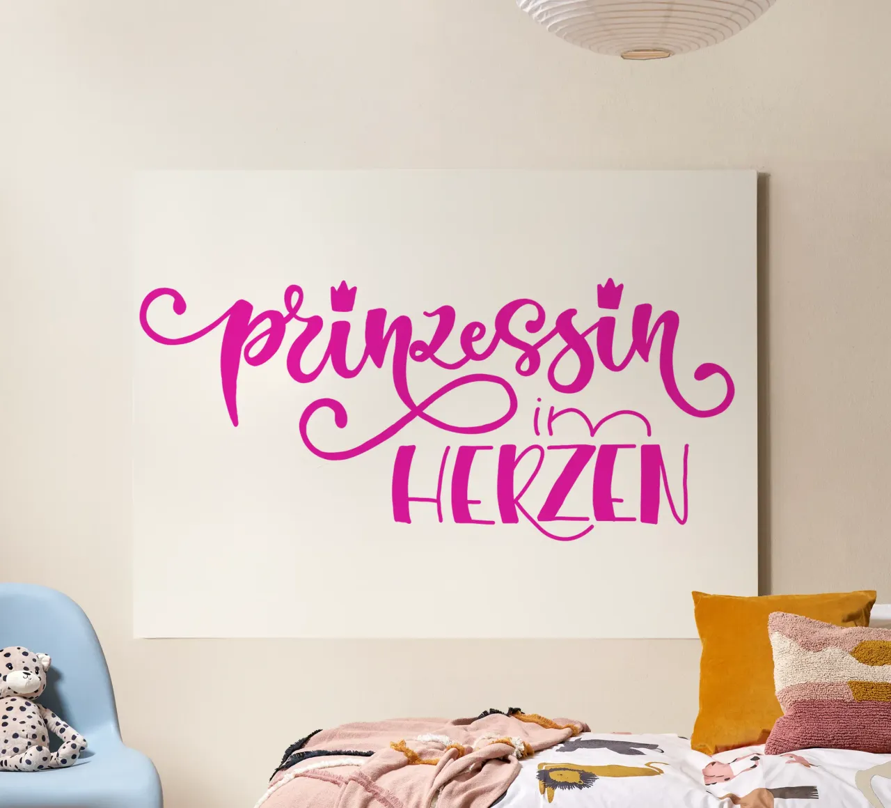 Prinzessin im Herzen tela con Cornice a cassetta da Miris bunte Modewelt