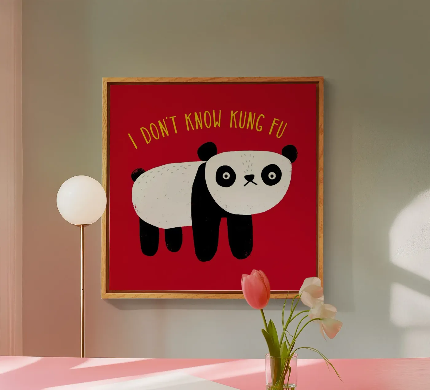 Regular Panda Acryl-Glas von DinoMike