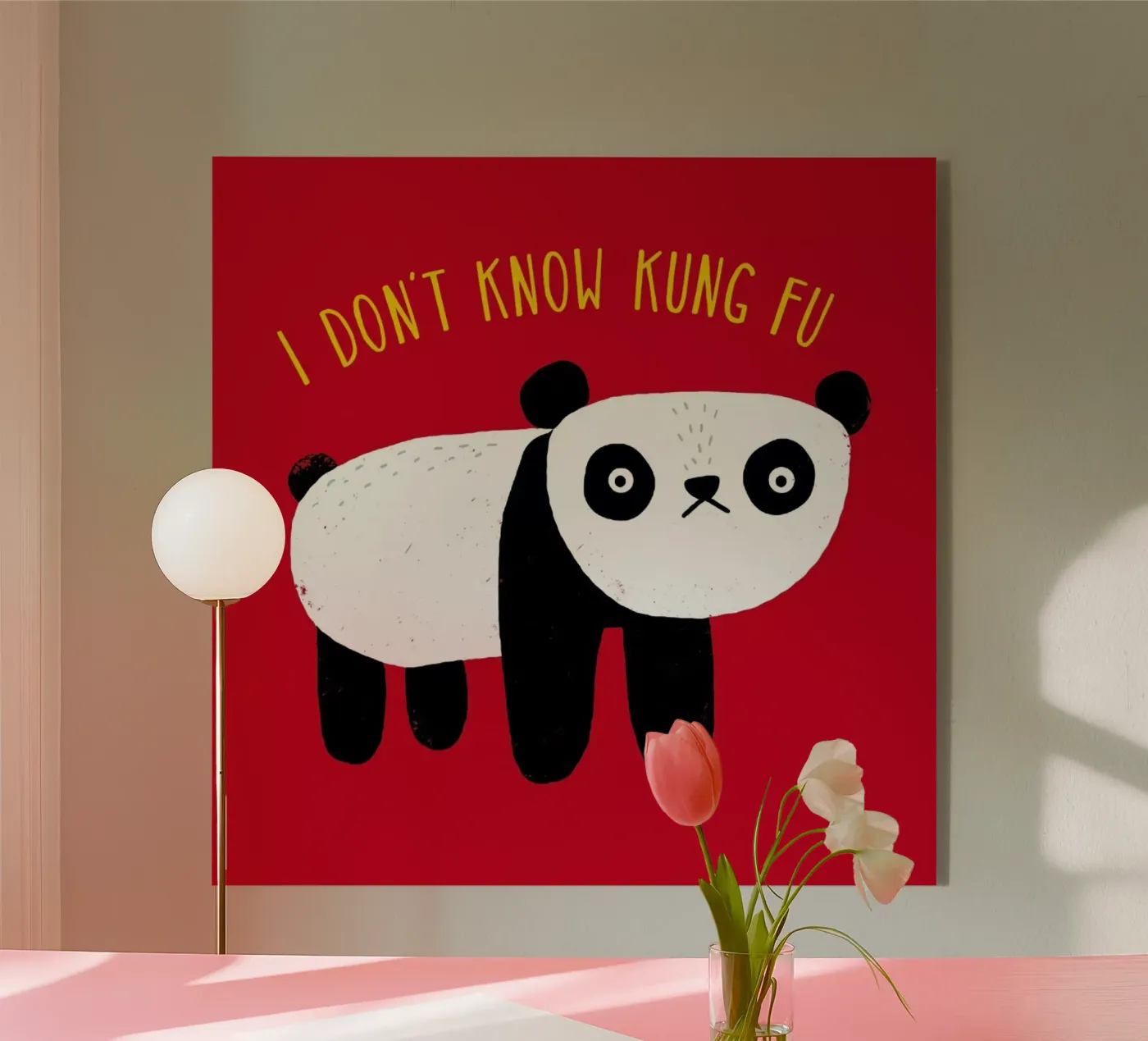 Regular Panda Acryl-Glas von DinoMike