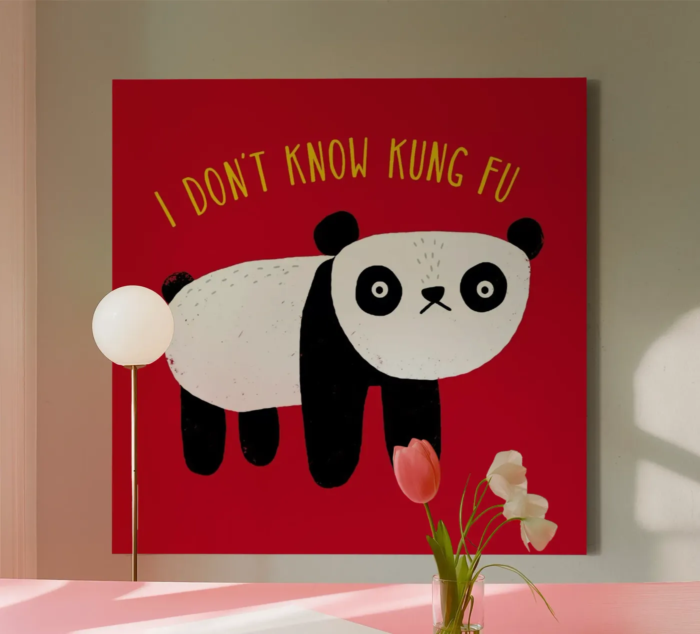 Regular Panda canvas by DinoMike