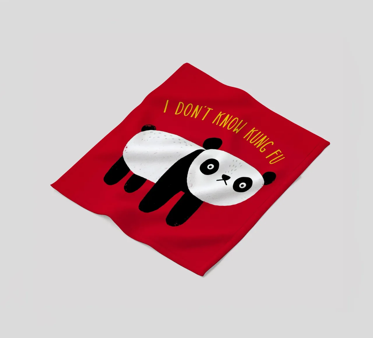 Regular Panda fleece blanket by DinoMike