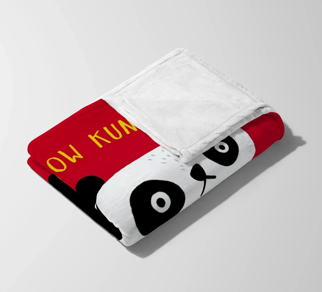 Regular Panda fleece blanket by DinoMike